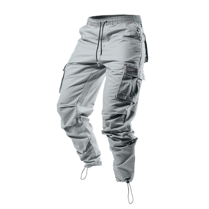 Herren nan urban-utility Cargo-Joggerhose mit verstärkten Klappentaschen, D-Ring-Details und elastischem Knöchelabschluss Drune