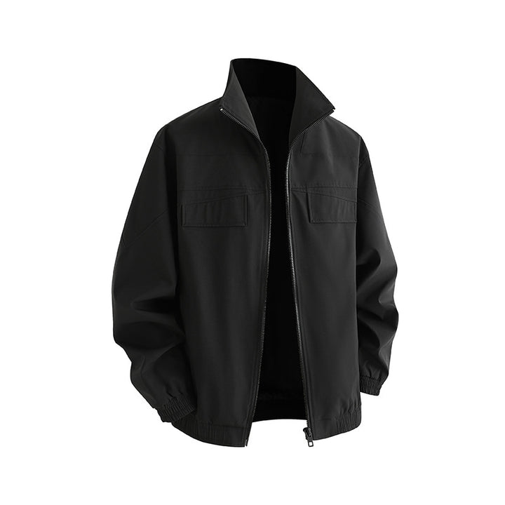 Herren Freizeitjacke mit praktischen Taschen und hohem Kragen Drune