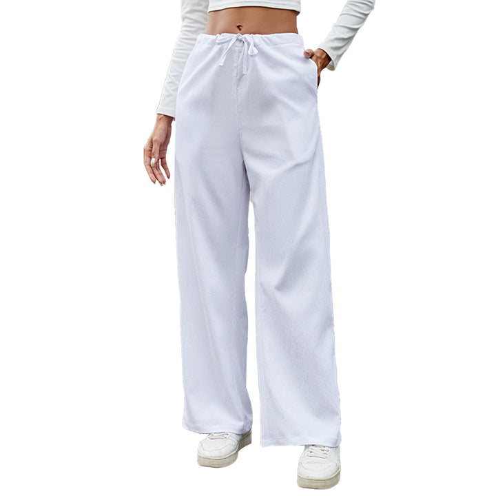 Damen Weite Jogginghose mit elastischem Bund und praktischen Taschen Drune