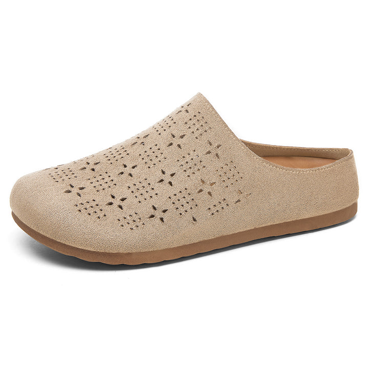 Damen nan Komfort-Mule mit Laserperforation und geformtem Memory-Fußbett Drune