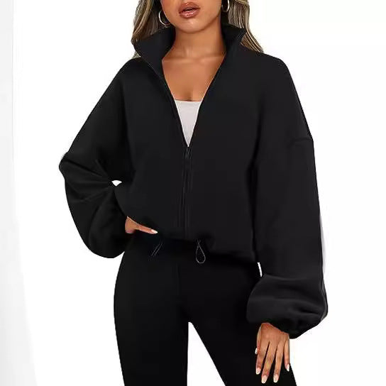 Damen Oversized Sweatshirtjacke Drune