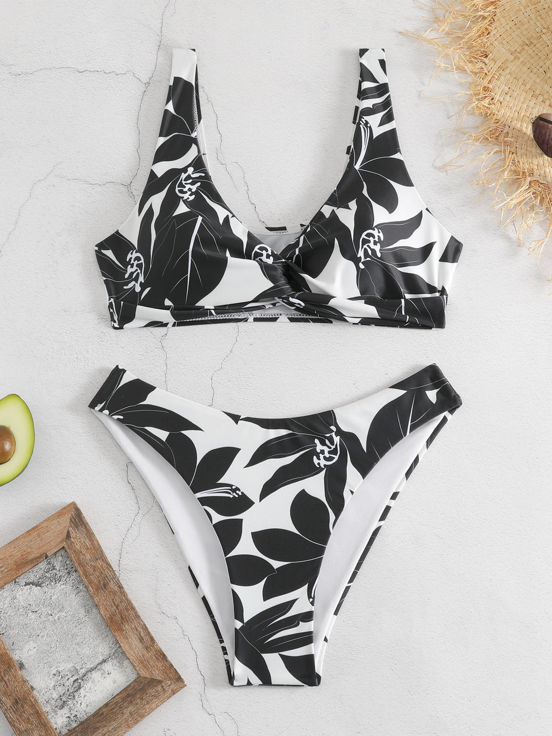 Damen Bikini-Set mit floralem Design Drune