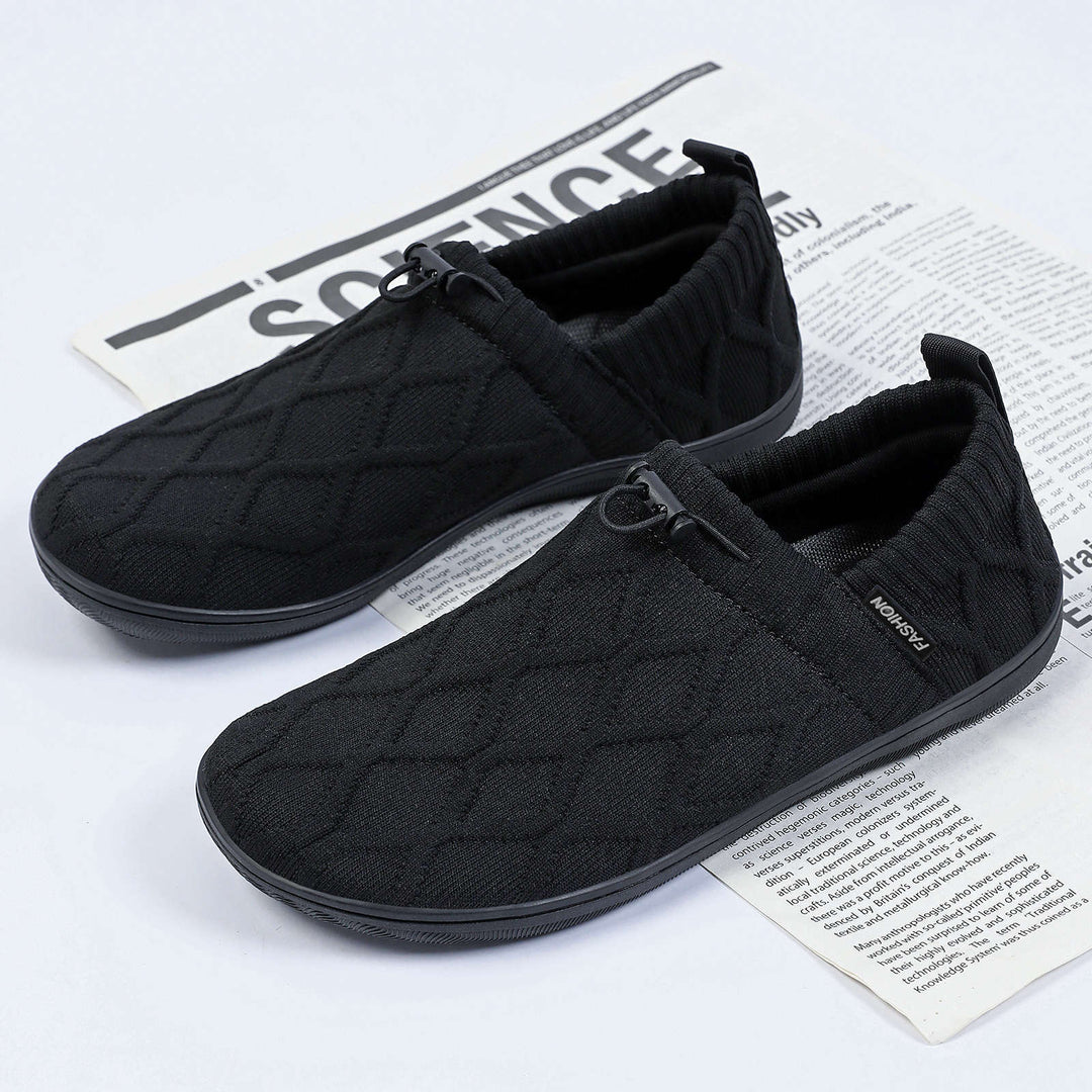 Damen nan gesteppter Strick-Slip-On mit elastischem Schlupfschaft und Kordelstopp Drune