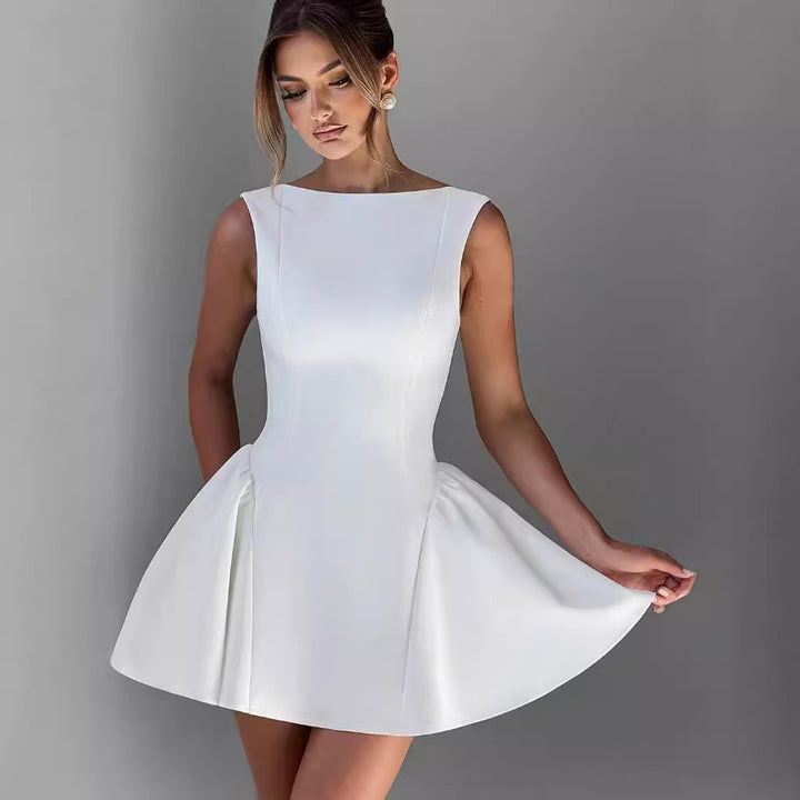 Damen Kleid mit A-Linien Schnitt und eleganter Silhouette Drune