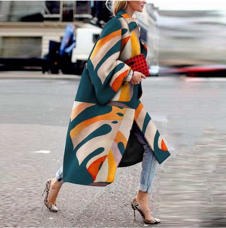 Damen Trendiger Kimono mit buntem Mandala-Muster Drune