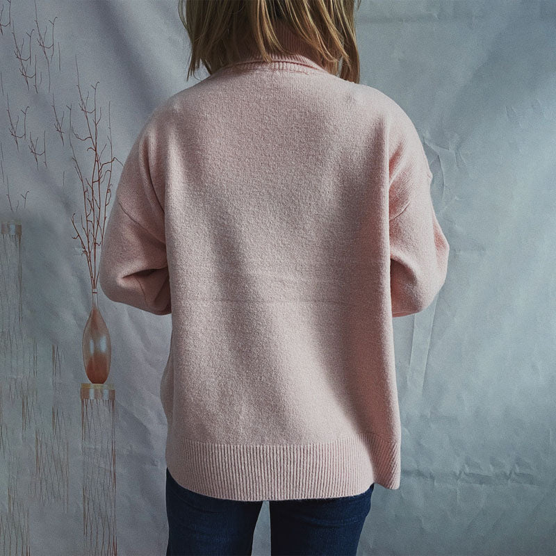 Drune | Weicher Pullover Aus Einfarbigem Strick