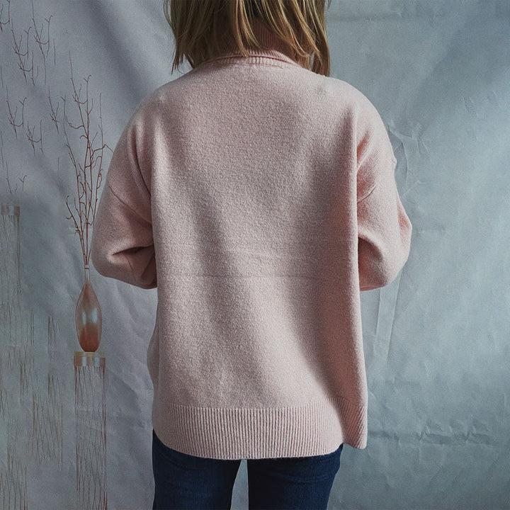 Drune | Weicher Pullover Aus Einfarbigem Strick