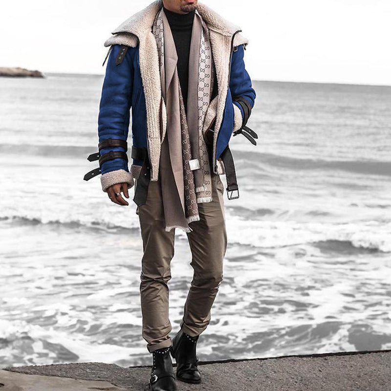 Herren Fliegerjacke mit luxuriösem Kunstfellfutter und modernen Akzenten Drune