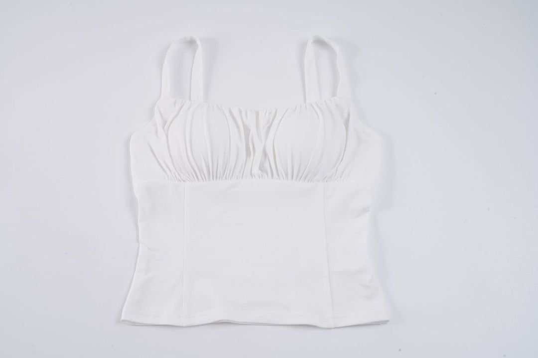 Damen-Bustier-Oberteil mit schmeichelnder Passform und feinen Rüschen Drune