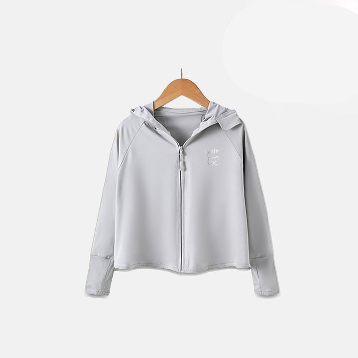 Damen atmungsaktive und wasserabweisende Sportjacke mit Kapuze Drune