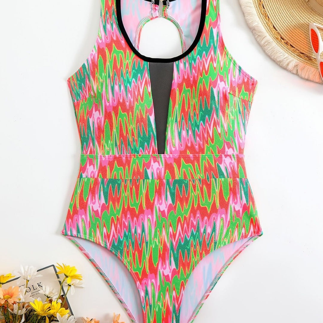 Damen Schwimmanzug mit modischem Cut-Out Drune