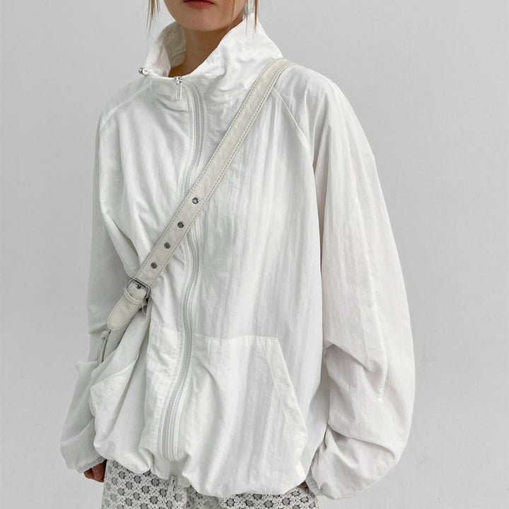 Damen lässige Funktionsjacke mit hohem Kragen Drune