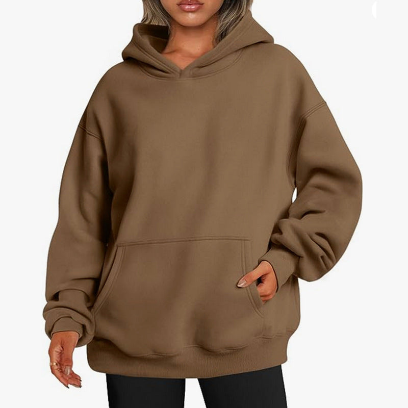 Damen oversized Kapuzenpullover Drune
