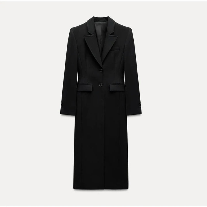 Damen Eleganter Longblazer mit schmaler Silhouette und klassischen Details Drune
