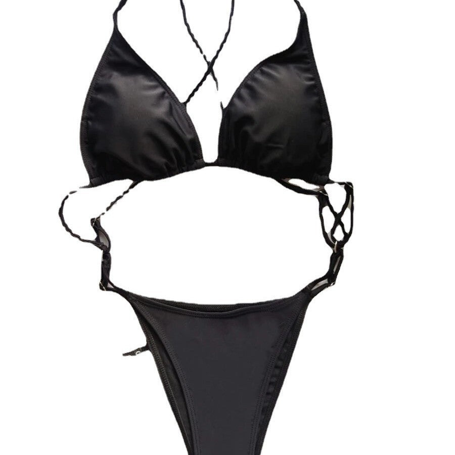 Damen Triangel-Bikini mit verstellbaren Trägern und raffinierten Details Drune