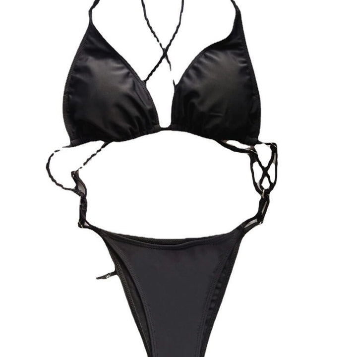 Damen Triangel-Bikini mit verstellbaren Trägern und raffinierten Details Drune