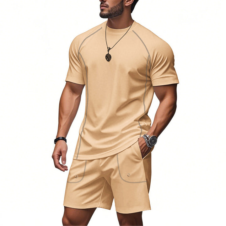 Herren Sportset mit atmungsaktivem T-Shirt und Shorts Drune