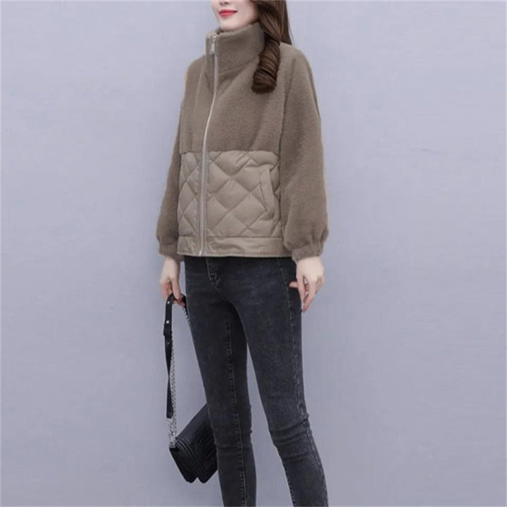 Damen vielseitige Fleecejacke mit Steppdetail und eleganten Bündchen Drune
