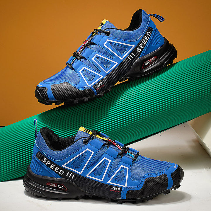 Herren nan robuster Trailrunning-Laufschuh mit stoßdämpfender EVA-Zwischensohle und griffiger Profillaufsohle Drune