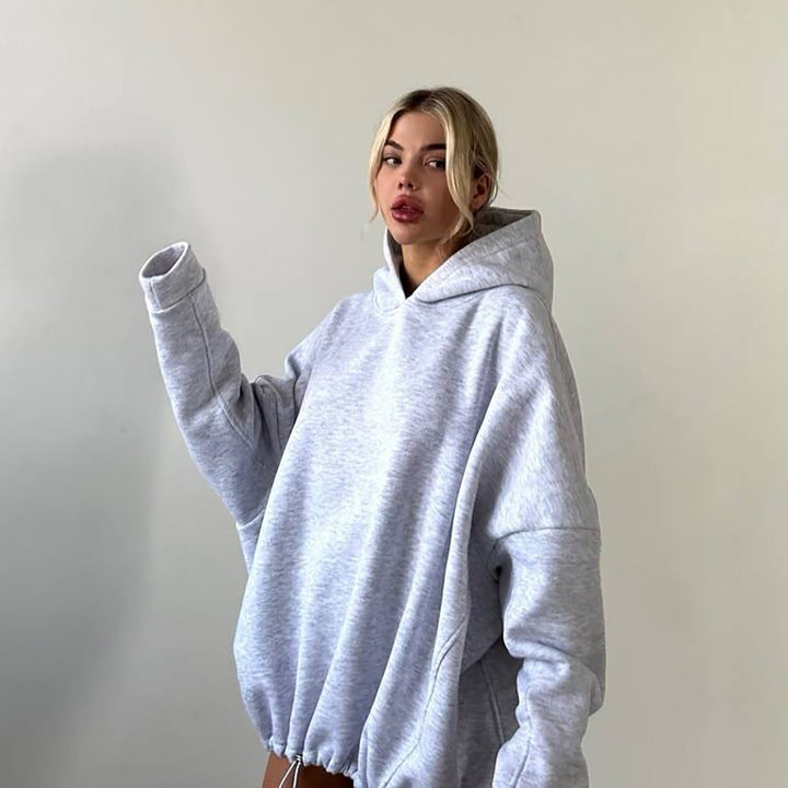 Damen Oversized Kapuzenpullover mit lässigem Schnitt und komfortablem Material Drune
