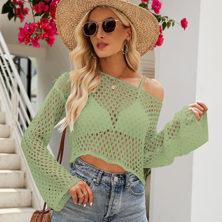 Damen luftiges Strickoberteil mit oversized Schnitt Drune