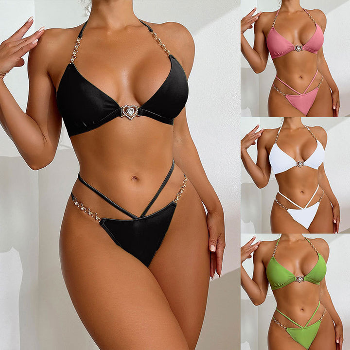 Damen Triangel-Bikini mit verführerischem Schmuckdetail Drune