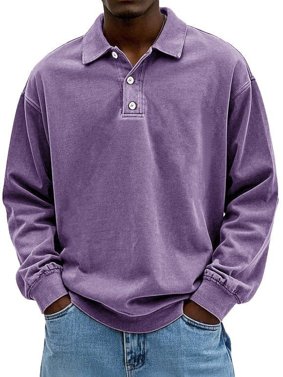 Herren Poloshirt mit Knopfleiste und lässigem Schnitt Drune
