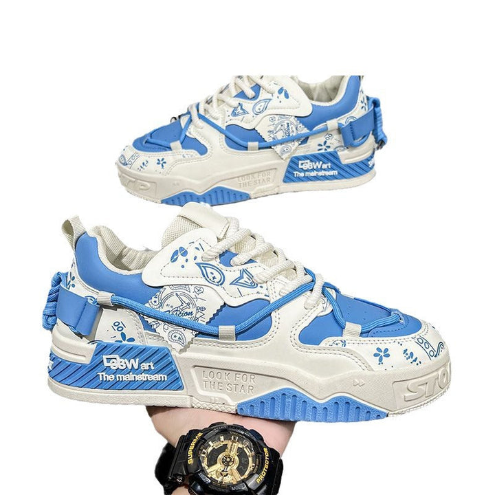 Damen Modische Sneakers im grafischen Design Drune