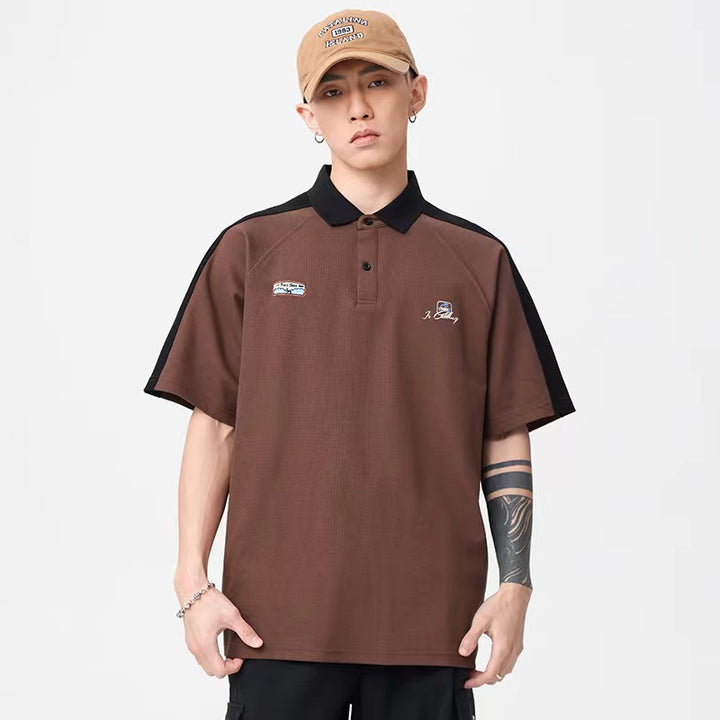 Herren Polo-Shirt mit modernem Strukturdesign und kontrastierenden Akzenten Drune