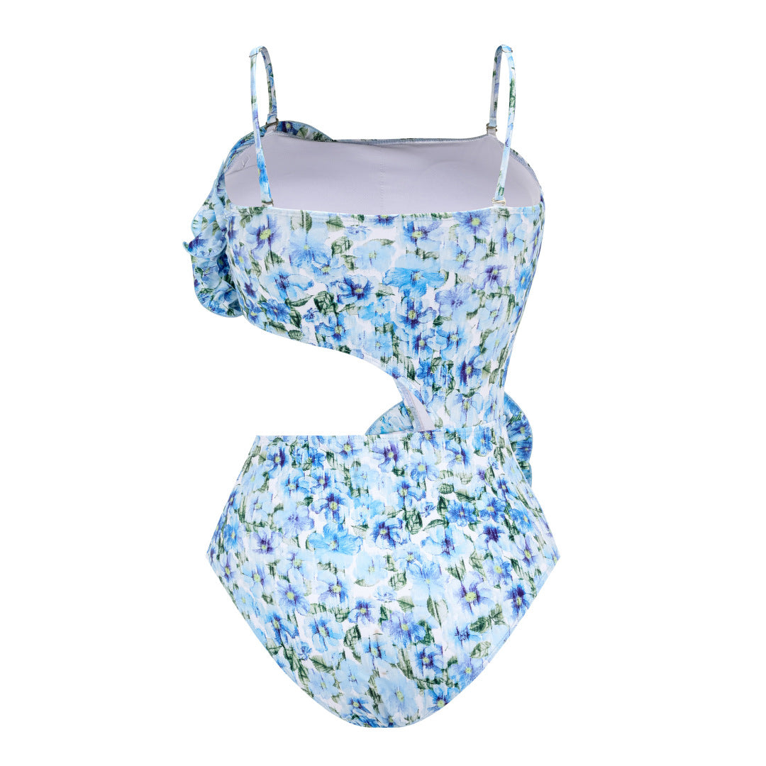 Damen Badeanzug mit bezauberndem Cut-Out-Design und überschnittenem Ausschnitt Drune