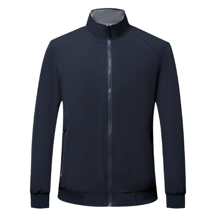Herren leichte Übergangsjacke mit hohem Kragen und praktischen Taschen Drune