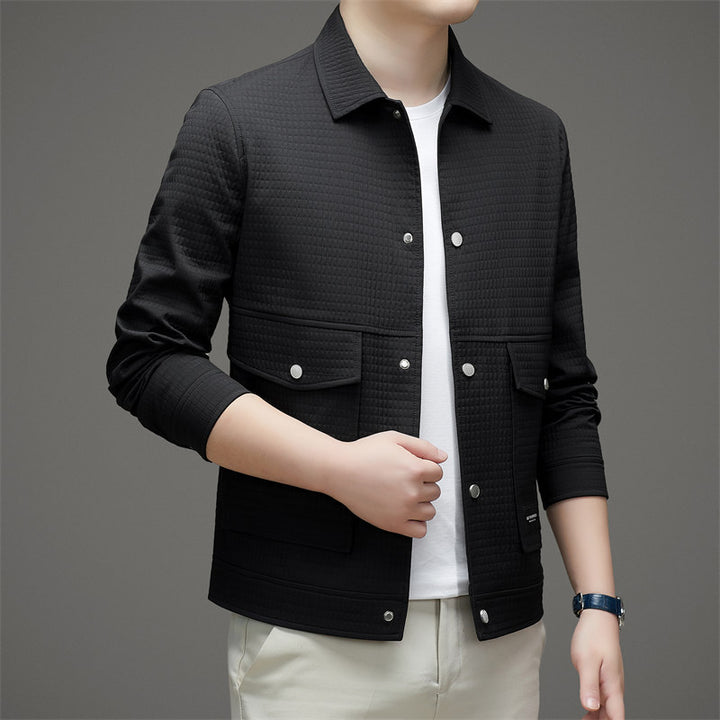 Herren modische Utility-Jacke mit praktischen Taschen Drune