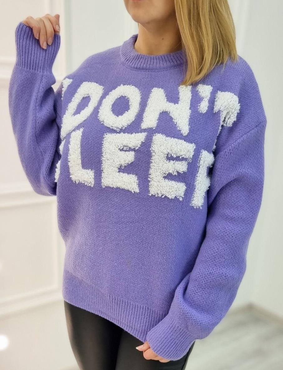 Damen Kuscheliger Statement-Pullover mit Motiv Drune