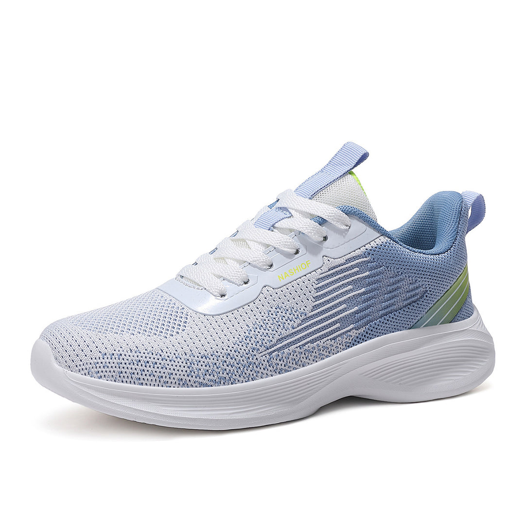 Damen nan federleichte Strick-Walking-Sneaker mit anatomischer Abrollsohle und ultraweicher Komfortinnensohle Drune