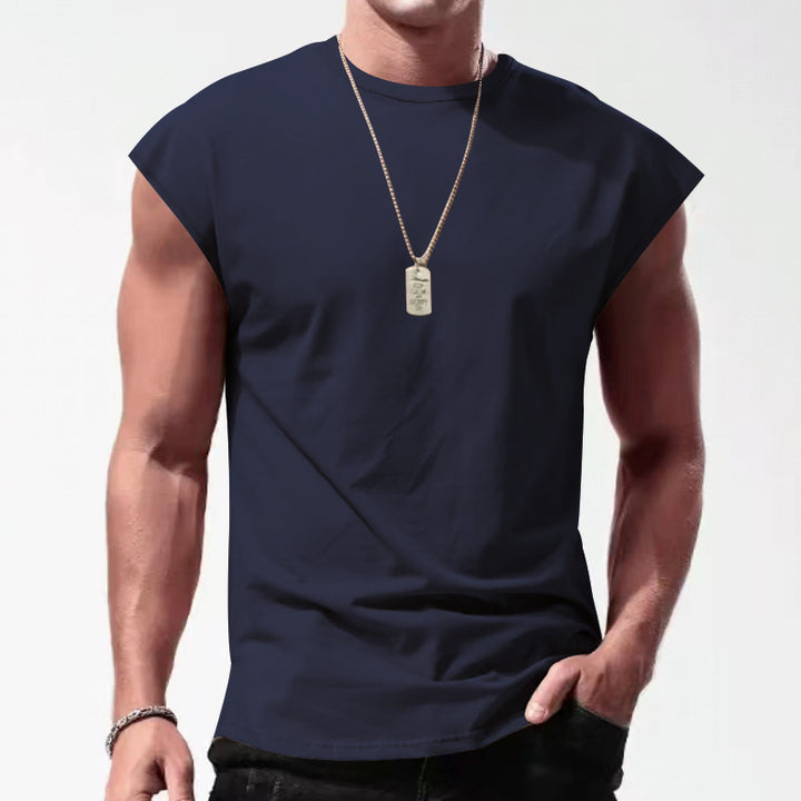 Herren ärmelloses T-Shirt im lässigen Stil mit modernem Schnitt Drune