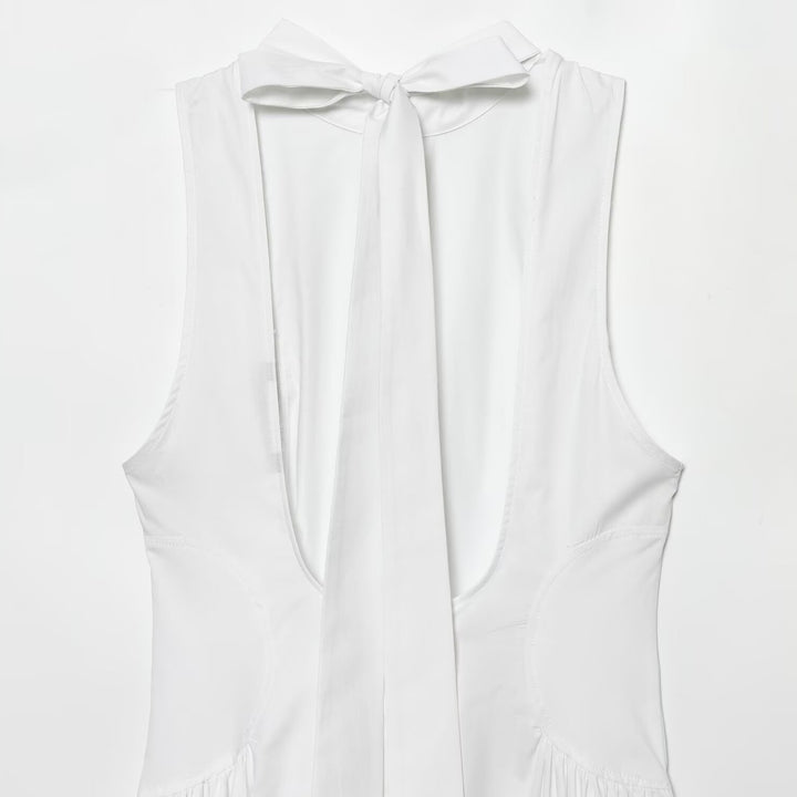 Damen Maxikleid mit elegantem Rundhalsdesign und fließendem Schnitt Drune