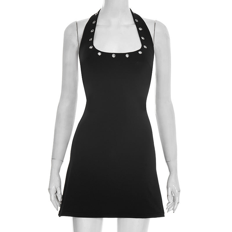 Damen figurbetontes Strandkleid mit dekorativem Ausschnitt Drune