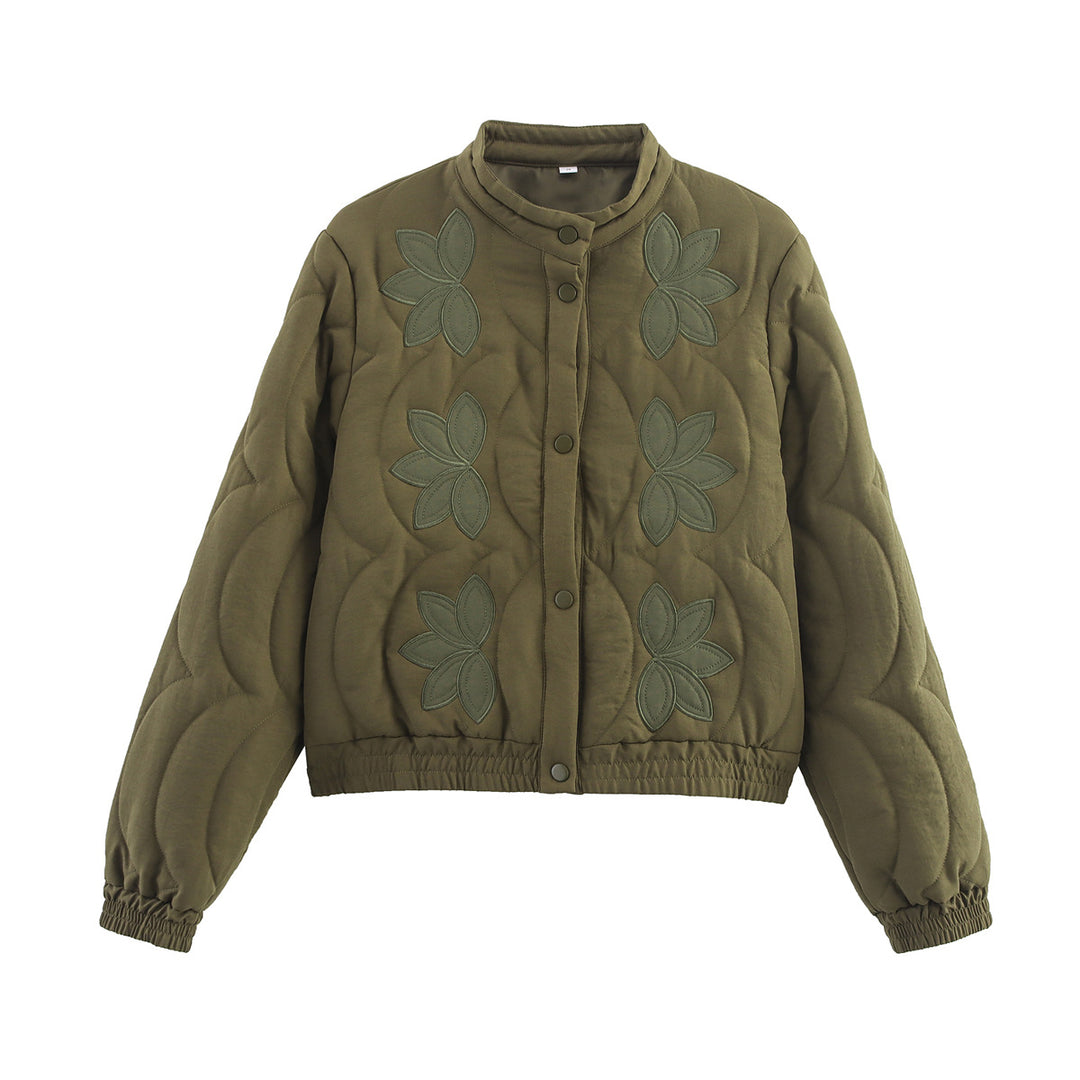 Damen Steppjacke mit floralem Design Drune