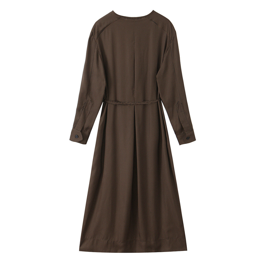 Damen Midikleid mit Knopfleiste und taillierbarem Gürtel Drune