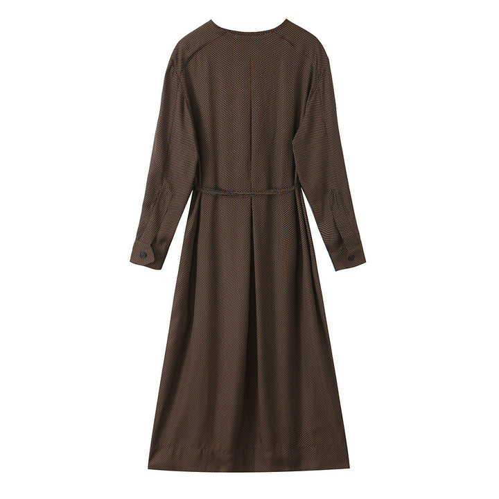 Damen Midikleid mit Knopfleiste und taillierbarem Gürtel Drune