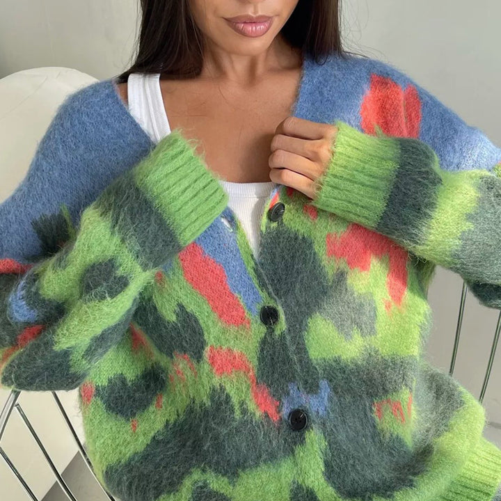 Damen lässiger Wollcardigan Drune