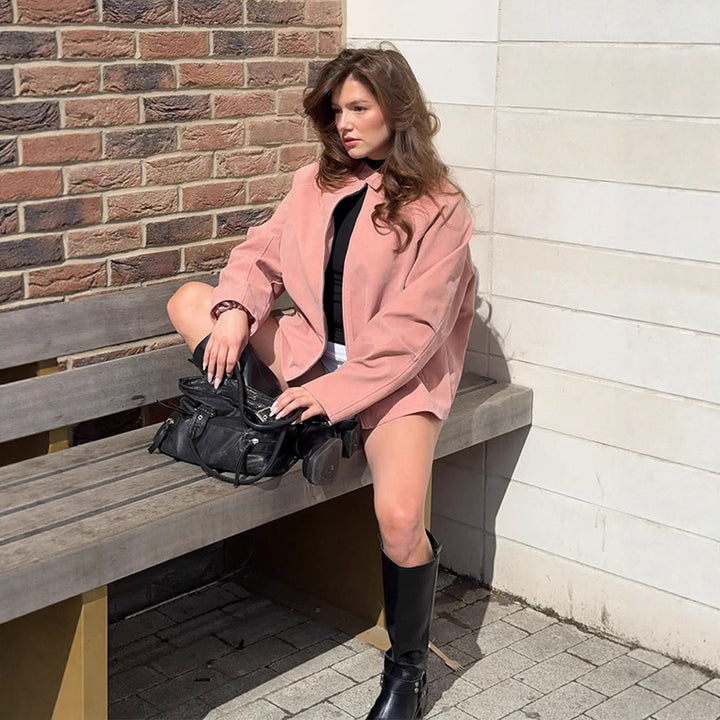 Damen Oversized Blazerjacke Drune