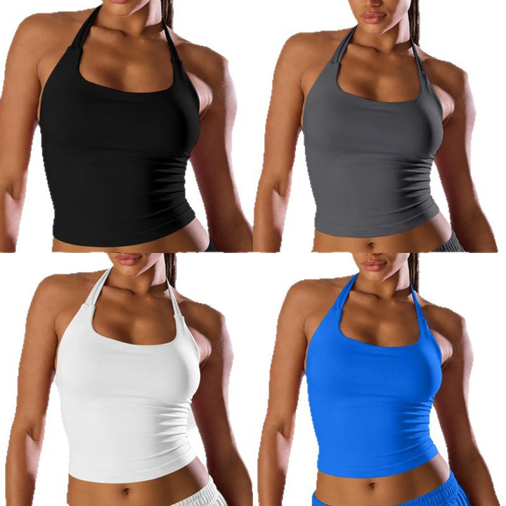 Damen Sportoberteil mit komfortablem Halter-Design und atmungsaktiven Materialien Drune