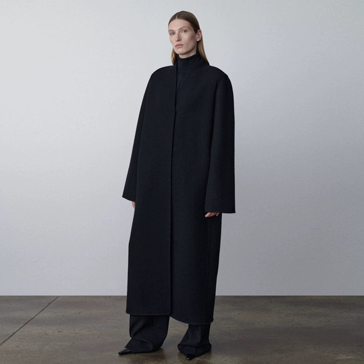 Damen Oversized Trenchcoat aus hochwertigem Wollmix Drune