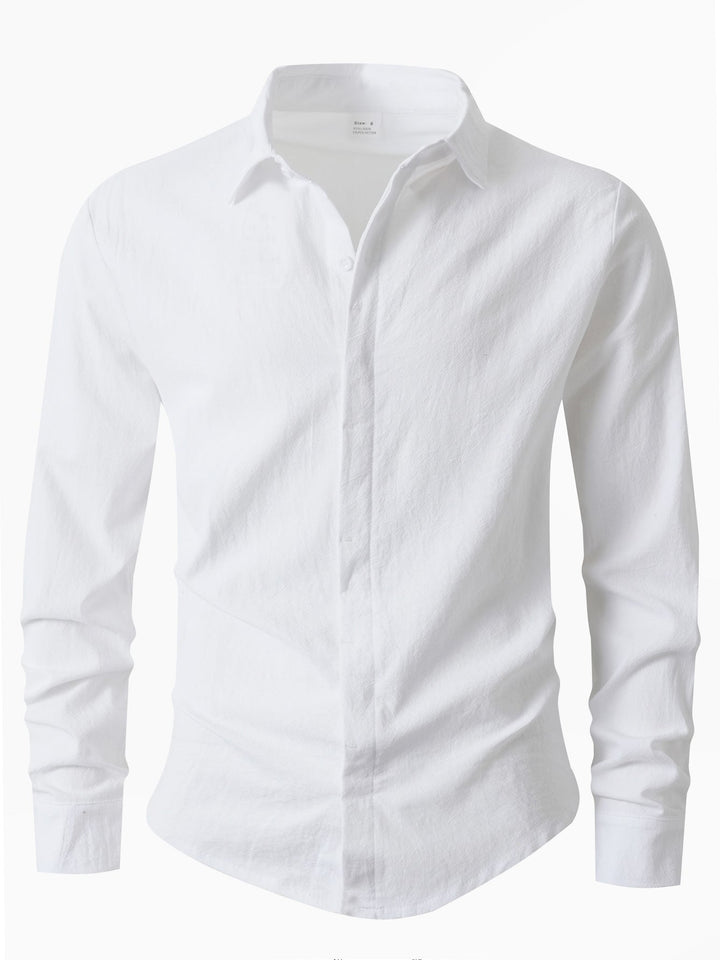 Herren Elegantes Casual-Hemd mit Slim-Fit Schnitt Drune