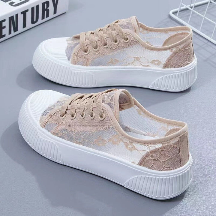 Damen Sneakers mit eleganter Spitzenoptik und komfortabler Polsterung Drune