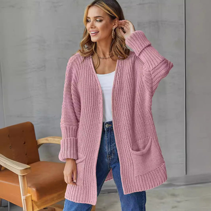 Damen Grobstrickcardigan mit praktischen Taschen und lässigem Schnitt Drune