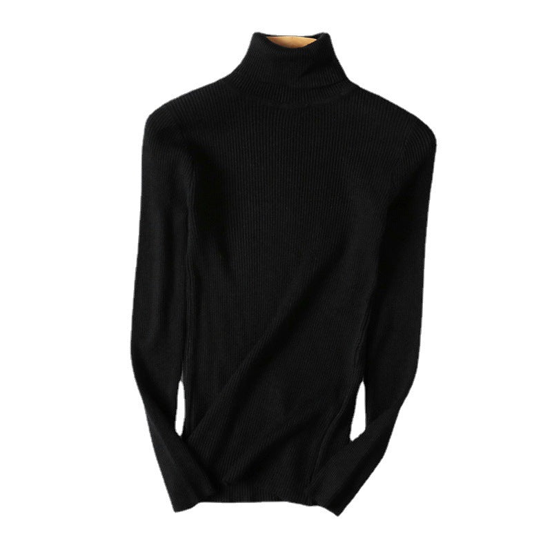 Damen Rollkragenpullover im feinen Rippenstrick Drune