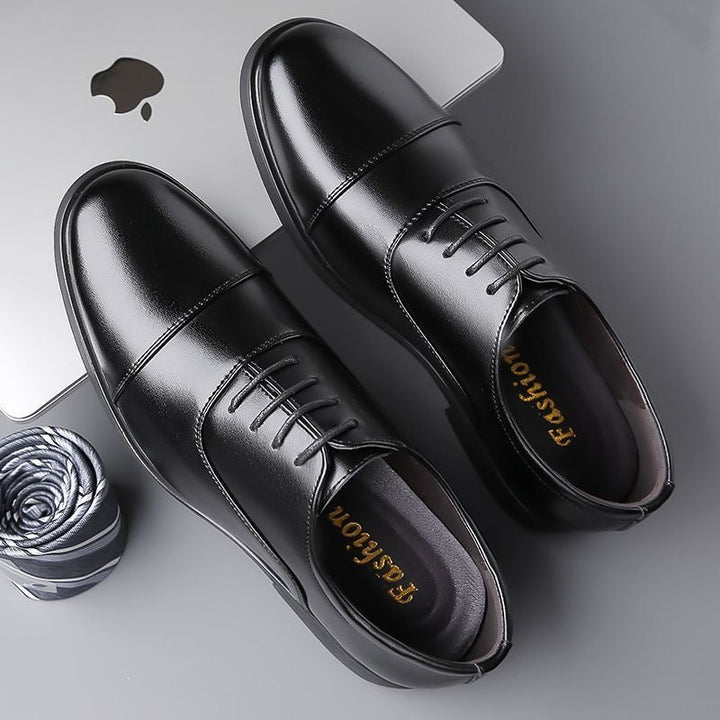 Herren Klassische Schnürschuhe aus geschmeidigem Leder mit verstärkter Sohle Drune