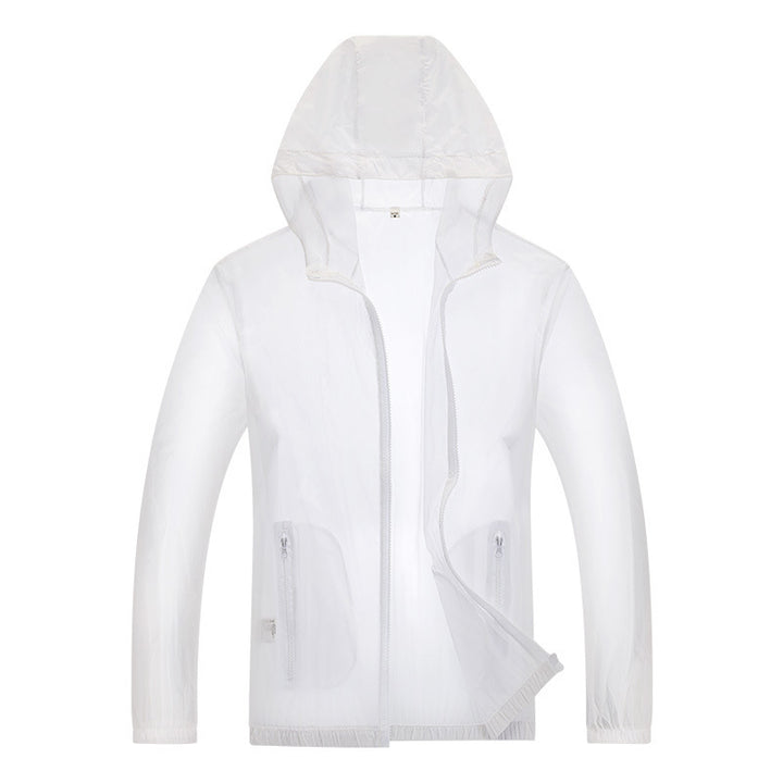 Herren ultraleichte Regenjacke mit verstellbarem Kapuzenbereich und reflektierenden Elementen Drune